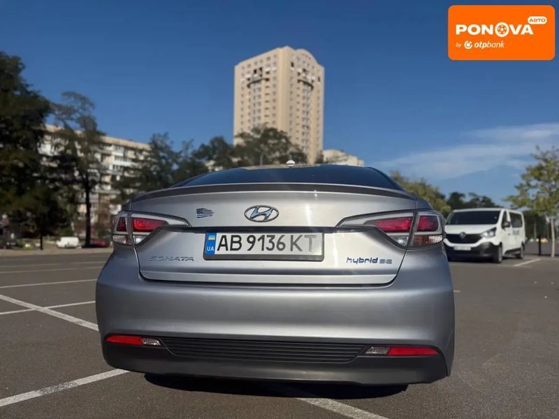 Hyundai Sonata, 2015 р., Гібрид (MHEV), 213 тис. км, Седан, Сірий, Київ AT-10403961 фото