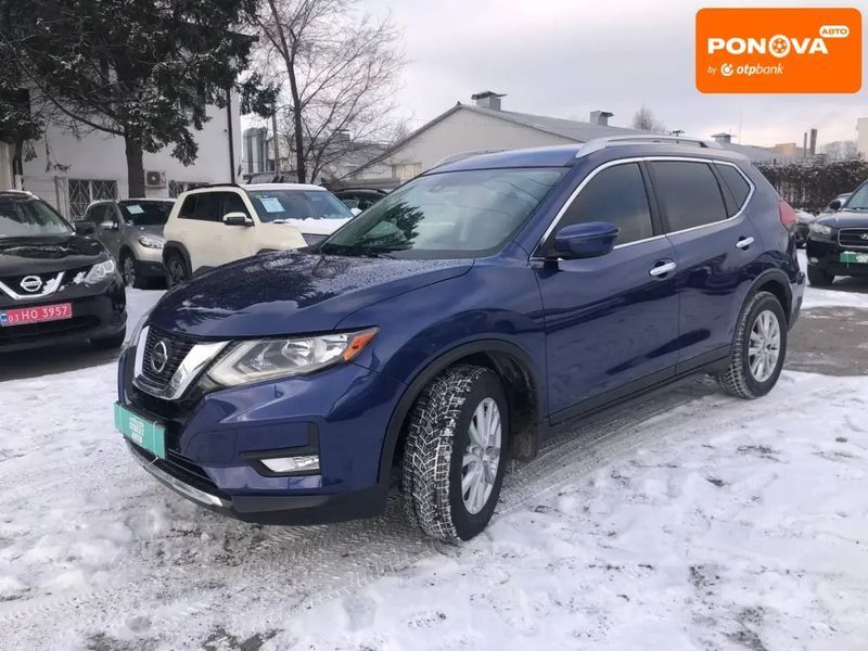 Nissan Rogue, 2019 г., Бензин, 113 тыс. км, Внедорожник / Кроссовер, Синий, Полтава AT-10408628 фото