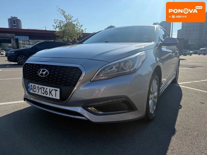 Hyundai Sonata, 2015 р., Гібрид (MHEV), 213 тис. км, Седан, Сірий, Київ AT-10403961 фото