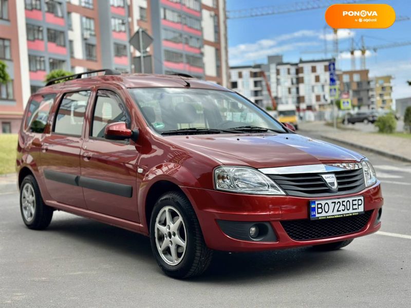 Dacia Logan MCV, 2009, Бензин, 1.6 л., 132 тис. км, Універсал, Червоний, Тернопіль Cars-Pr-66785 фото