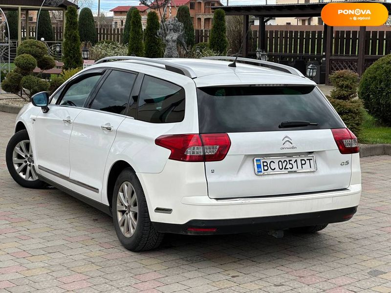 Citroen C5, 2014, Дизель, 2 л., 222 тис. км, Седан, Білий, Стрий 109659 фото