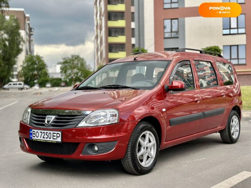 Dacia Logan MCV, 2009, Бензин, 1.6 л., 132 тис. км, Універсал, Червоний, Тернопіль Cars-Pr-66785 фото