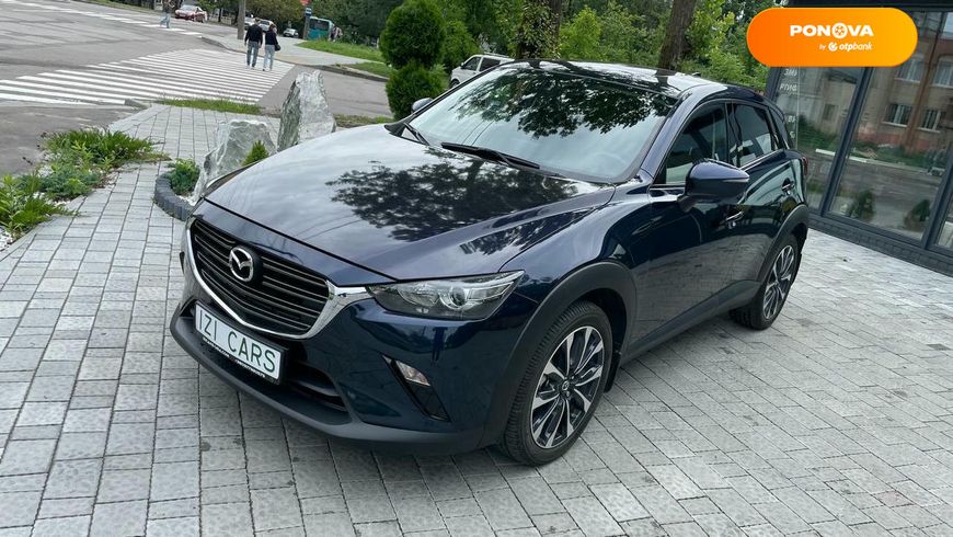 Mazda CX-3, 2019, Бензин, 2 л., 17 тис. км, Позашляховик / Кросовер, Синій, Львів 108311 фото