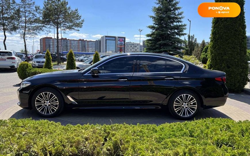 BMW 5 Series, 2018, Бензин, 2 л., 64 тис. км, Седан, Чорний, Львів 44014 фото
