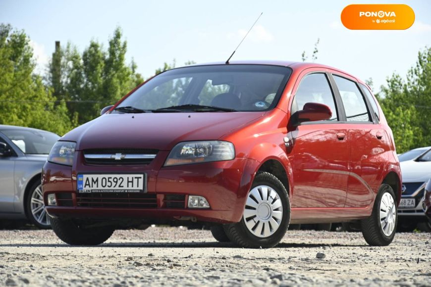 Chevrolet Kalos, 2008, Бензин, 1.4 л., 143 тис. км, Хетчбек, Червоний, Бердичів 110295 фото