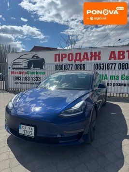 Tesla Model 3, 2019 г., Електро, 130 тыс. км, Седан, Синий, Черкассы AT-10415730 фото