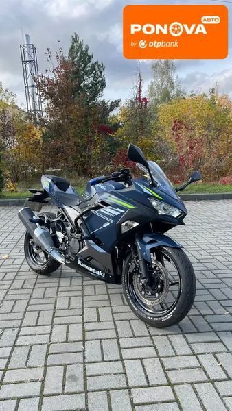 Kawasaki Ninja 400, 2022 г., Бензин, 15 тыс. км, Спортбайк, Синий, Прилуки AT-10430006 фото