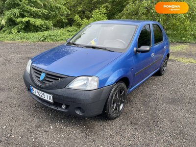 Dacia Logan, 2006, Газ пропан-бутан / Бензин, 1.4 л., 250 тис. км, Седан, Синій, Полтава 45293 фото