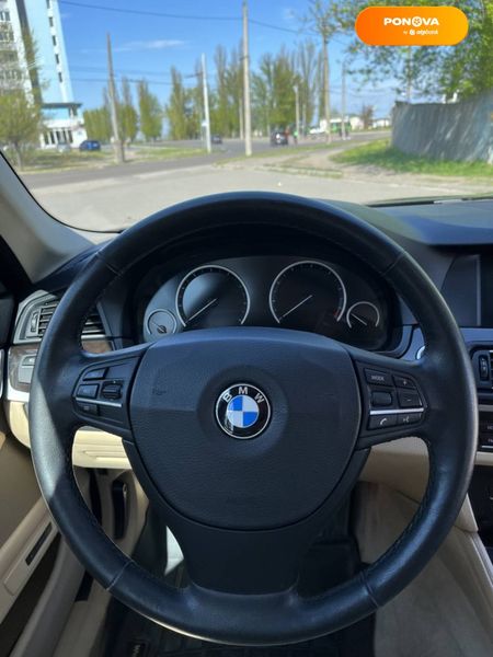 BMW 5 Series, 2013, Бензин, 2 л., 142 тис. км, Седан, Чорний, Черкаси Cars-Pr-68897 фото