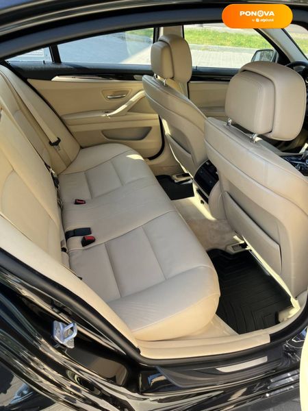 BMW 5 Series, 2013, Бензин, 2 л., 142 тис. км, Седан, Чорний, Черкаси Cars-Pr-68897 фото