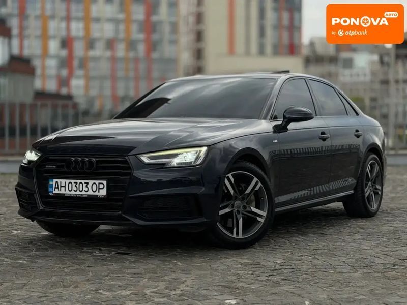 Audi A4, 2017 г., Бензин, 190 тыс. км, Седан, Чорный, Днепр (Днепропетровск) AT-10415443 фото