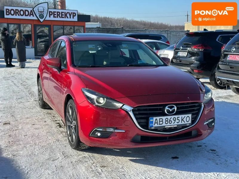 Mazda 3, 2018 р., Бензин, 80 тис. км, Седан, Червоний, Вінниця AT-10409159 фото