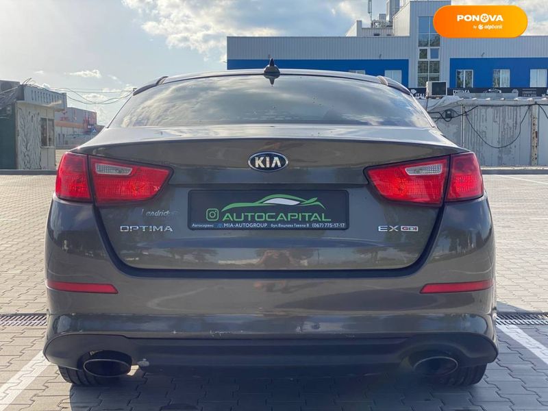 Kia Optima, 2014, Бензин, 2.36 л., 210 тис. км, Седан, Сірий, Київ 103277 фото