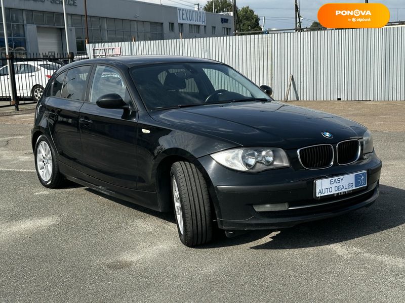 BMW 1 Series, 2008, Дизель, 2 л., 382 тыс. км, Хетчбек, Чорный, Киев 107549 фото