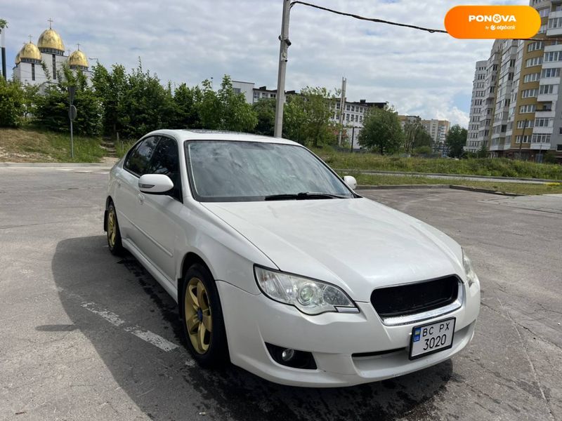 Subaru Legacy, 2008, Газ пропан-бутан / Бензин, 2 л., 282 тыс. км, Седан, Белый, Львов Cars-Pr-63535 фото