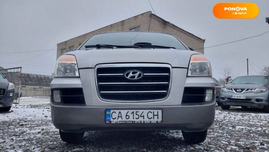 Hyundai H-1, 2006, Газ пропан-бутан / Бензин, 2.4 л., 202 тис. км, Мінівен, Сірий, Сміла 12012 фото