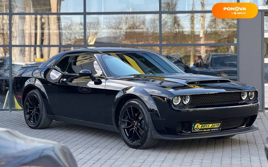 Dodge Challenger, 2018, Бензин, 3.6 л., 100 тыс. км, Купе, Чорный, Ивано Франковск 38877 фото