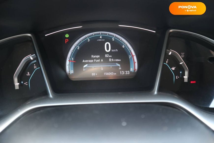 Honda Civic, 2017, Бензин, 2 л., 156 тис. км, Седан, Сірий, Одеса 12398 фото
