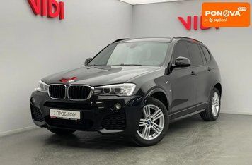 BMW X3, 2017 р., Бензин, 103 тис. км, Позашляховик / Кросовер, Чорний, Київ AT-10421649 фото