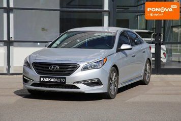 Hyundai Sonata, 2014 р., Бензин, 154 тис. км, Седан, Сірий, Харків AT-10416939 фото