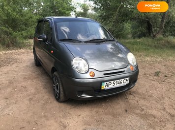 Daewoo Matiz, 2012, Бензин, 0.8 л., 150 тис. км, Хетчбек, Сірий, Запоріжжя Cars-Pr-181142 фото