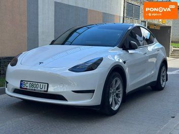 Tesla Model Y, 2023 р., Електро, 63 тис. км, Позашляховик / Кросовер, Білий, Львів AT-10418609 фото