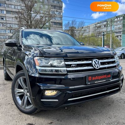 Volkswagen Atlas, 2019, Бензин, 3.6 л., 106 тис. км, Позашляховик / Кросовер, Чорний, Суми 30078 фото