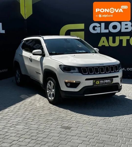 Jeep Compass, 2018 р., Газ пропан-бутан / Бензин, 64 тис. км, Позашляховик / Кросовер, Білий, Львів AT-10398788 фото