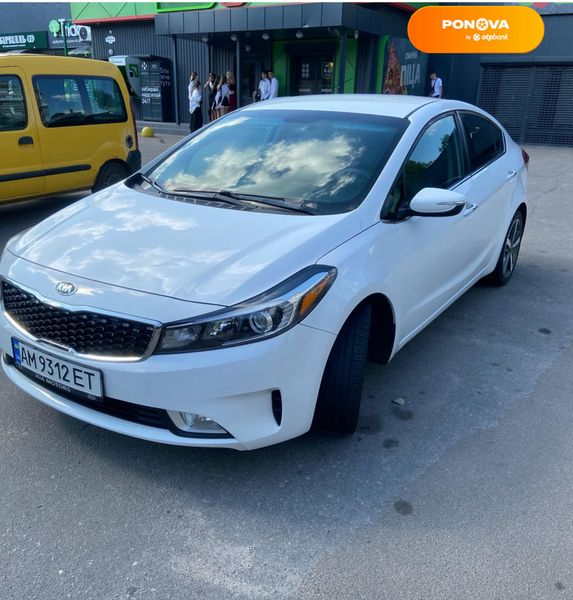 Kia Forte, 2016, Бензин, 2 л., 100 тис. км, Седан, Білий, Житомир Cars-Pr-67120 фото