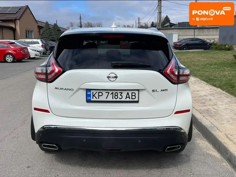 Nissan Murano, 2017 р., Газ пропан-бутан / Бензин, 110 тис. км, Позашляховик / Кросовер, Білий, Дніпро (Дніпропетровськ) AT-10418103 фото