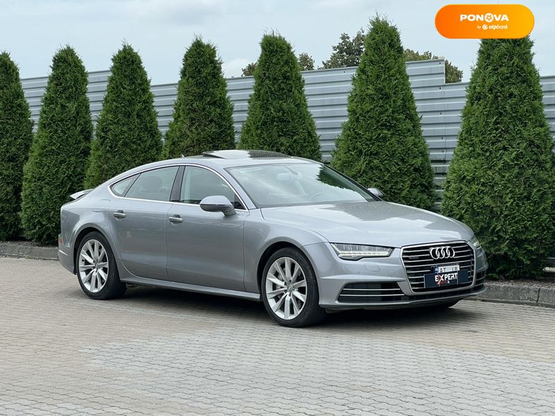 Audi A7 Sportback, 2014, Дизель, 2.97 л., 124 тис. км, Ліфтбек, Сірий, Львів 111011 фото