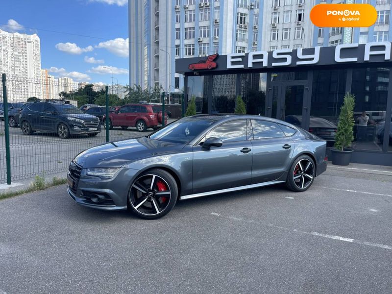 Audi S7 Sportback, 2015, Бензин, 3.99 л., 203 тис. км, Ліфтбек, Сірий, Київ 102654 фото