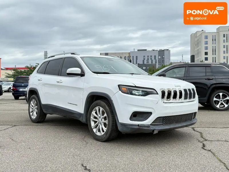 Jeep Cherokee, 2018 р., Бензин, 196 тис. км, Позашляховик / Кросовер, Білий, Київ AT-10402906 фото