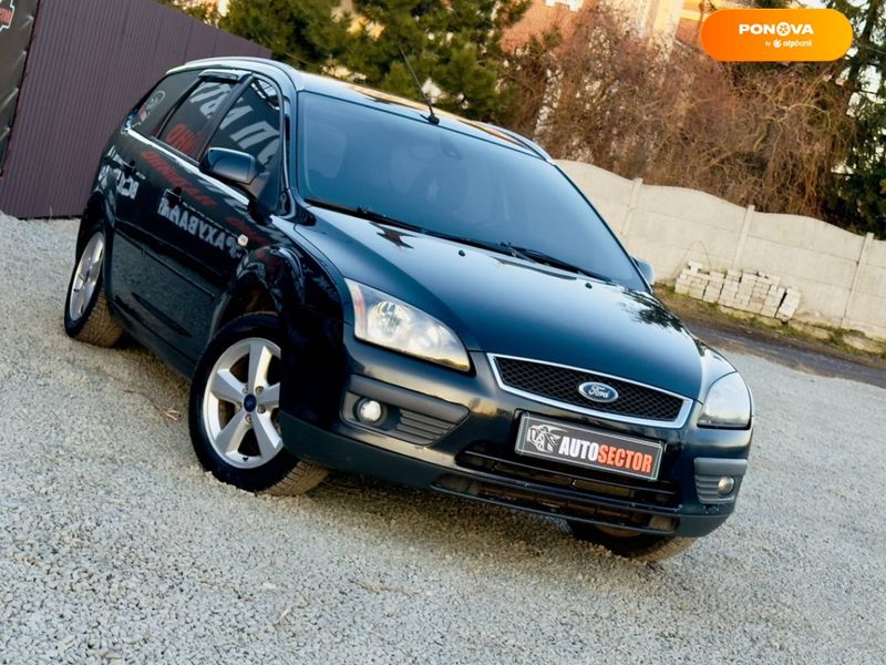 Ford Focus, 2007, Бензин, 1.6 л., 202 тыс. км, Универсал, Чорный, Харьков 26019 фото