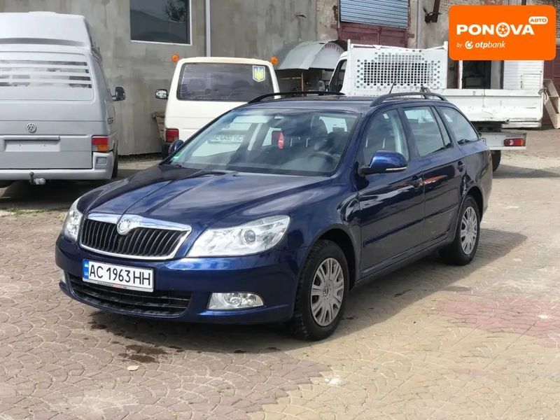 Skoda Octavia, 2009 р., Бензин, 266 тис. км, Універсал, Синій, Ковель AT-10400912 фото