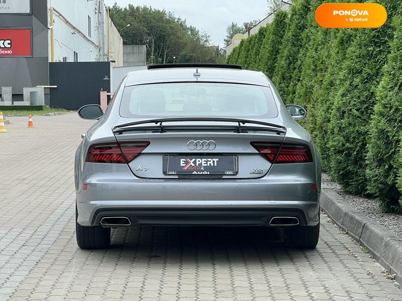 Audi A7 Sportback, 2014, Дизель, 2.97 л., 124 тис. км, Ліфтбек, Сірий, Львів 111011 фото