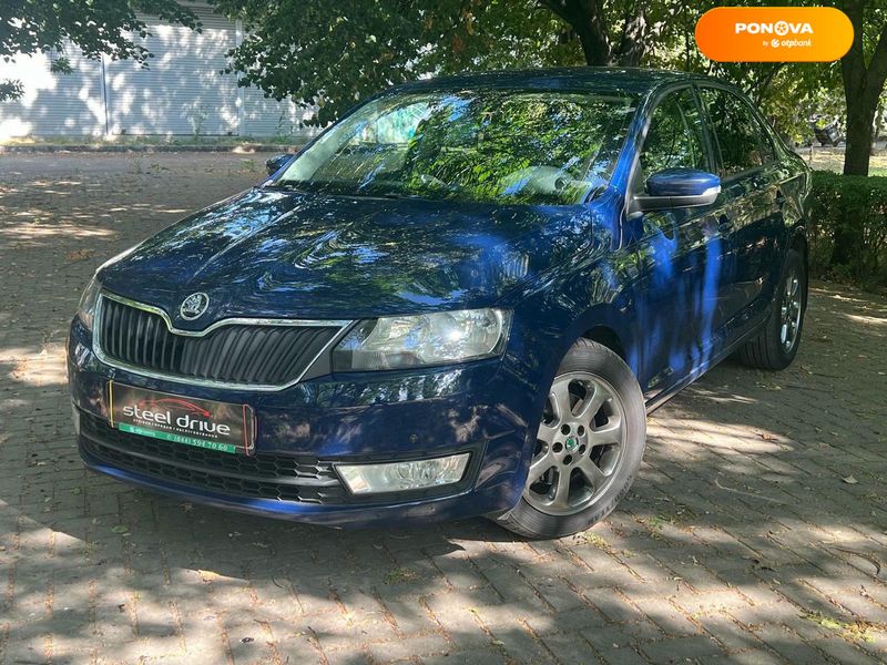 Skoda Rapid, 2017, Газ пропан-бутан / Бензин, 1.6 л., 132 тис. км, Ліфтбек, Синій, Миколаїв 101594 фото