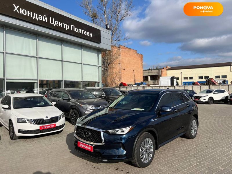 Infiniti QX50, 2023, Бензин, 2 л., 3 тис. км, Позашляховик / Кросовер, Синій, Полтава 49900 фото