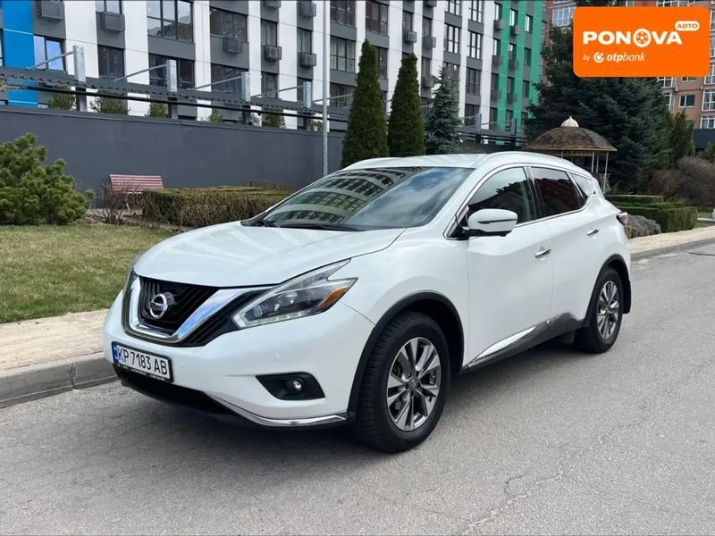 Nissan Murano, 2017 р., Газ пропан-бутан / Бензин, 110 тис. км, Позашляховик / Кросовер, Білий, Дніпро (Дніпропетровськ) AT-10418103 фото