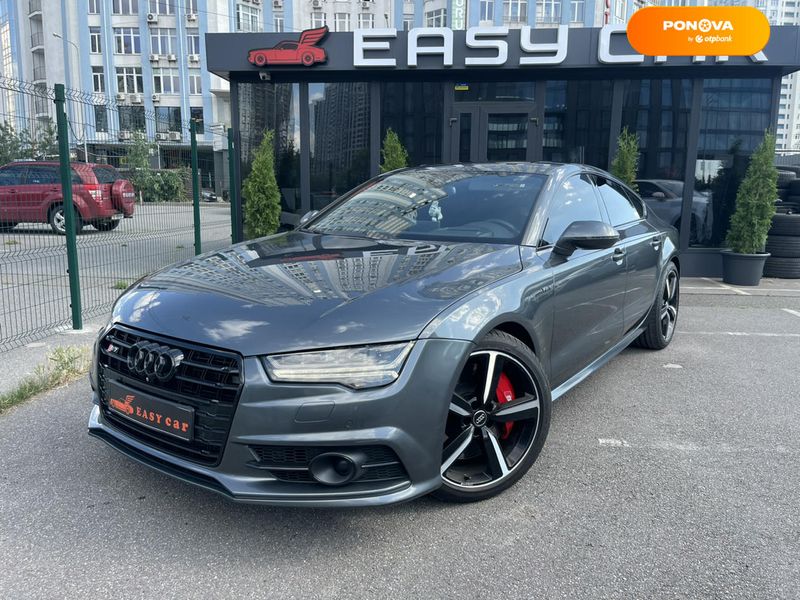 Audi S7 Sportback, 2015, Бензин, 3.99 л., 203 тис. км, Ліфтбек, Сірий, Київ 102654 фото