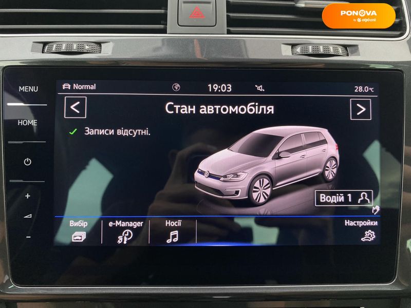 Volkswagen e-Golf, 2020, Електро, 27 тис. км, Хетчбек, Білий, Львів 110072 фото