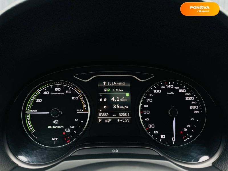 Audi A3, 2018, Гибрид (HEV), 1.4 л., 83 тыс. км, Хетчбек, Чорный, Мукачево 36738 фото
