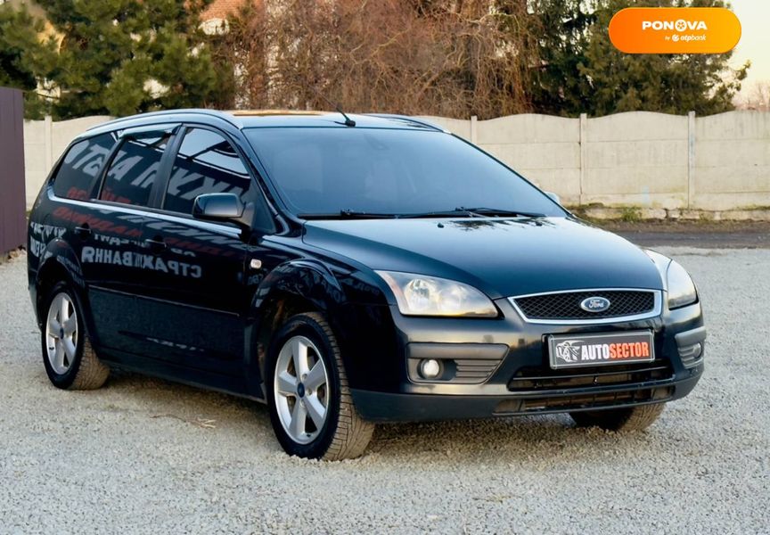 Ford Focus, 2007, Бензин, 1.6 л., 202 тыс. км, Универсал, Чорный, Харьков 26019 фото