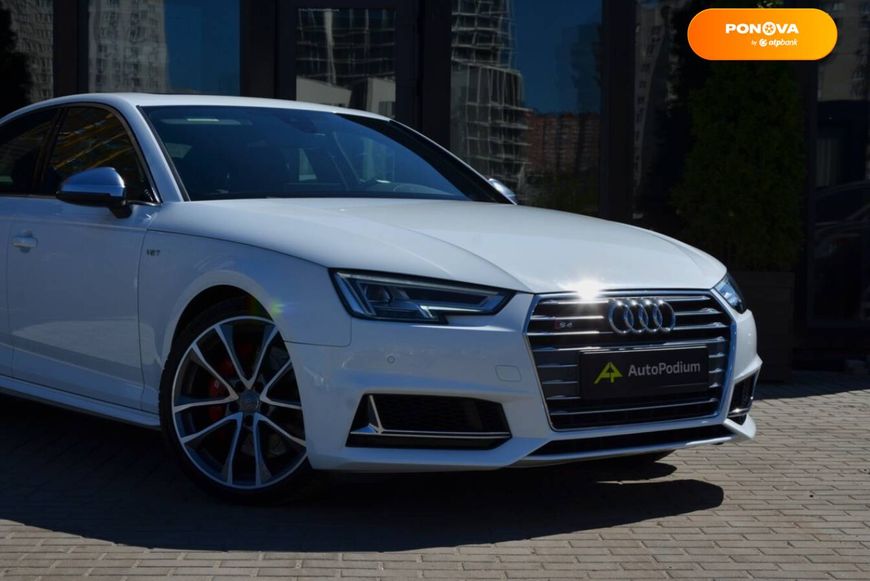 Audi S4, 2017, Бензин, 3 л., 117 тис. км, Седан, Білий, Київ 102384 фото