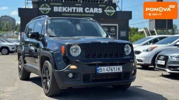 Jeep Renegade, 2016 р., Бензин, 140 тис. км, Позашляховик / Кросовер, Чорний, Полтава AT-10421522 фото