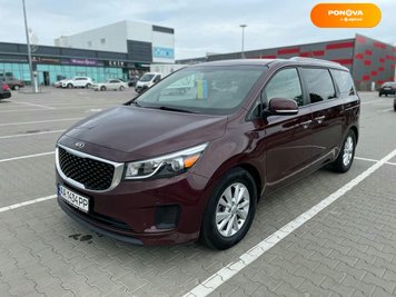 Kia Sedona, 2017, Бензин, 3.3 л., 74 тис. км, Мінівен, Червоний, Київ Cars-Pr-140632 фото