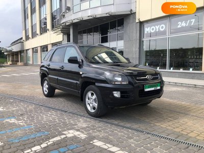 Kia Sportage, 2008, Бензин, 1.98 л., 291 тис. км, Позашляховик / Кросовер, Чорний, Львів 7868 фото