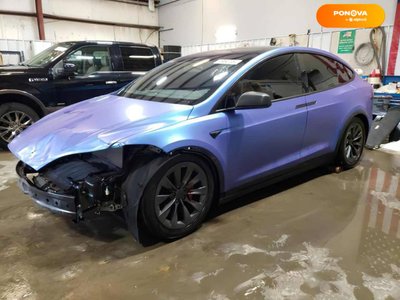 Tesla Model X, 2017, Електро, 115 тис. км, Позашляховик / Кросовер, Синій, Чернівці Cars-EU-US-KR-24135 фото