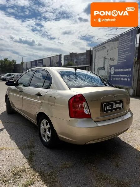 Hyundai Accent, 2009 р., Бензин, 215 тис. км, Седан, Бежевий, Запоріжжя AT-10427084 фото