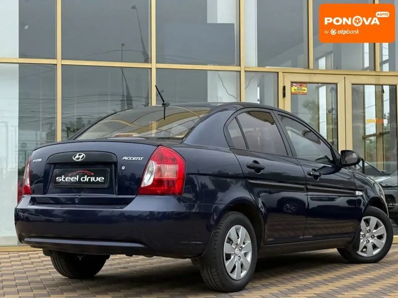 Hyundai Accent, 2009 р., Бензин, 97 тис. км, Седан, Синій, Миколаїв AT-10418981 фото